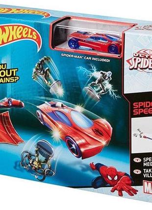 Трек "пригоди супергероїв" серії marvel hot wheels (3 види)