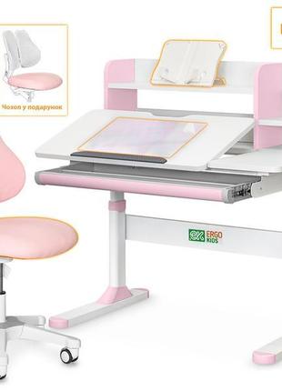 Ergokids комплект парта ergokids th-330 pink + крісло evo-kids...