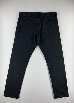 Мужские джинсы uniqlo selvedge slim stretch jeans7 фото