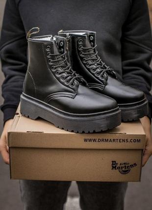 Зимові dr. martens jadon жіночі на платформі чорні