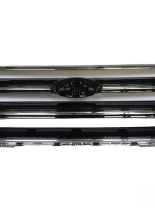 Решітка радіатора grill ford escape mk3 2017-2019 чорна (обод і смужка хром) нова gj5z-8200-aa