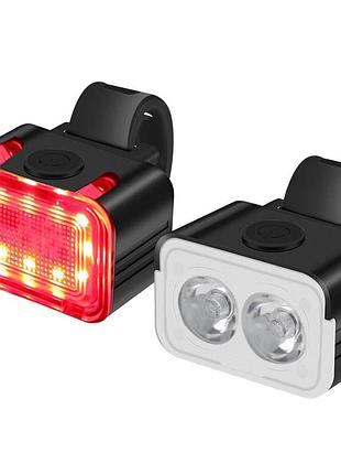 Boruit l6 набір велосипедних фар ipx6 водонепроникні 230 люмен xpg smd з type-c