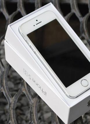 Б/у apple iphone 5s 16gb silver neverlock оригінал з гарантією6 фото
