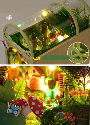 Бук нук волшебный лес книжный уголок румбокс diy firefly forest book nook tc-354 фото