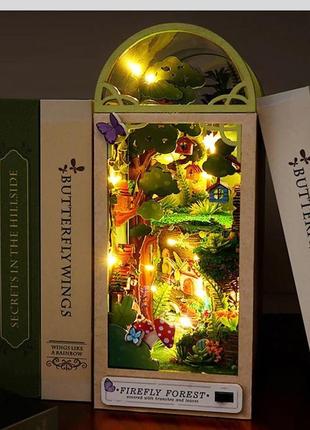 Бук нук волшебный лес книжный уголок румбокс diy firefly forest book nook tc-352 фото