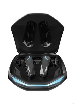 Навушники lenovo gm2 pro (бездротові bluetooth 5.3) чорні/білі3 фото