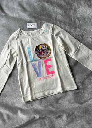 Реглан love my mommy children’s place для дівчинки