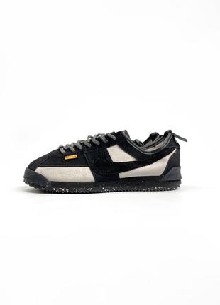 Кроссовки union x nike cortez black beige white dr1413-017