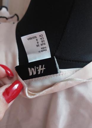 Ніжна сукня плаття h&m,шифон на трикотажній підкладці2 фото