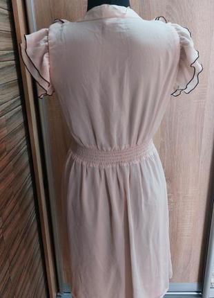 Ніжна сукня плаття h&m,шифон на трикотажній підкладці4 фото
