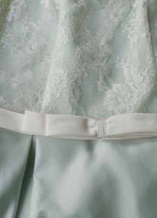 Брендовое коктельное платье в мятном оттенке от kelsey rose2 фото