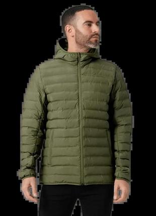 Куртка мужская helly hansen mono material hooded insulator зеленый m (53496-473)3 фото