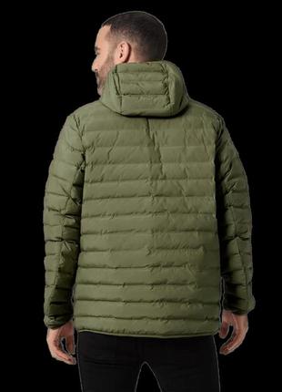 Куртка мужская helly hansen mono material hooded insulator зеленый m (53496-473)4 фото