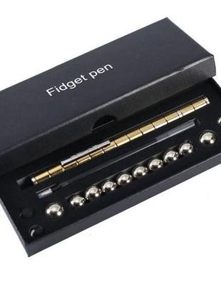 Ручка магнітна конструктор polar pen  золота7 фото