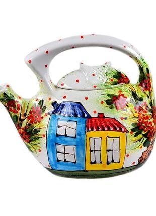Чайник керамічний львівська кераміка 3л1 фото