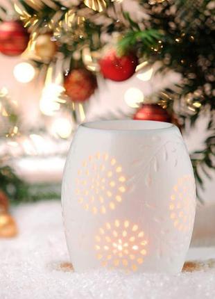 Аромалампа ecooe ceramic white с ароматическим диффузором для свечей5 фото