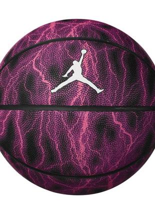 М'яч баскетбольний jordan basketball 8p energy deflated чорний, фіолетовий 7 (j.100.8735.625.07 7)