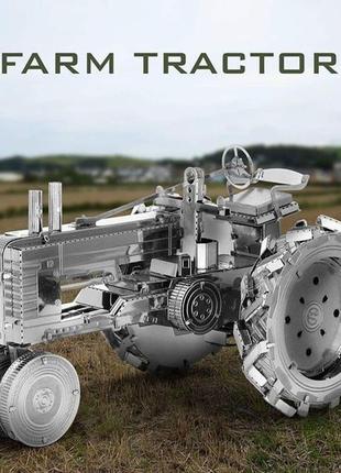 Металевий 3d-пазл трактор farm tracktor