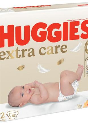 Підгузки huggies extra care 2 (3-6 кг), 82 шт (5029053578088)8 фото