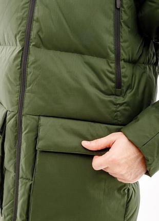 Мужской пуховик puma protective hooded down coat хаки m (7d67537831 m)5 фото