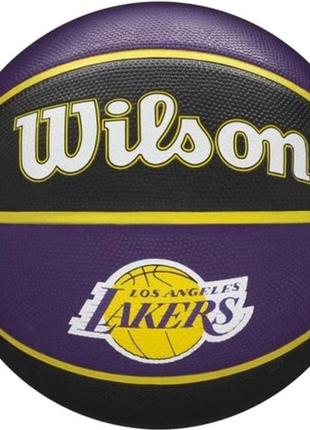 Мяч баскетбольный wilson  nba team tribute outdoor size 7 (wtb1300xblal)1 фото