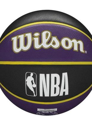 Мяч баскетбольный wilson  nba team tribute outdoor size 7 (wtb1300xblal)2 фото