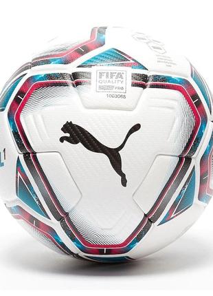 М'яч футбольний puma team final 21.1 fifa quality pro ball білий, синій, червоний уні 5 (08323601)