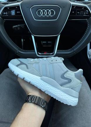 Кроссовки adidas nite jogger gray