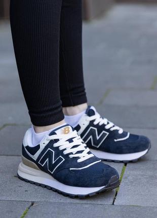 Демисезон  new balance 574 legacy dark blue2 фото