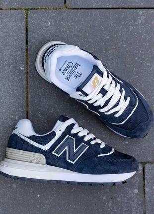 Демисезон  new balance 574 legacy dark blue4 фото