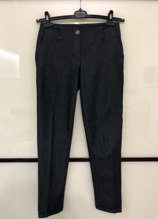 Брюки высокая посадка заужены к низу утеплённые