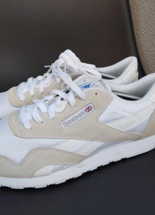 Мужские кроссовки reebok classic neylon white оригинал7 фото