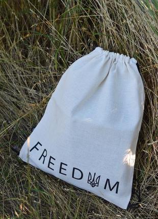 Чорний рюкзак-мішок  freedom3 фото