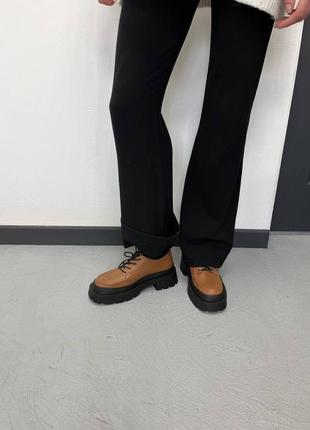 Стильные женские кожаные Оксфорды, туфли, лоферы, натуральная кожа6 фото