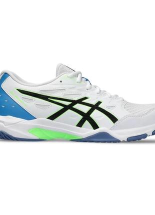 Мужские кроссовки для сквоша asics gel-rocket 11 белый черный 44 (1071a091-102 44)2 фото