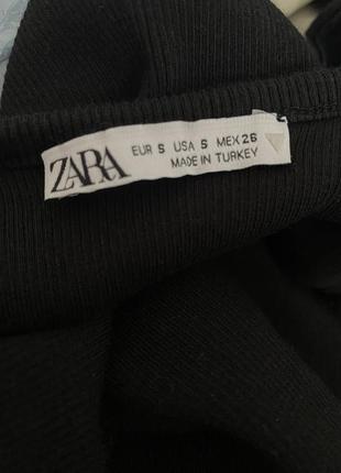 Черный боди черное боди в рубчик с воланами zara5 фото