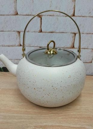 Чайник на плиту 3л з гранітним покриттям o.m.s. collection