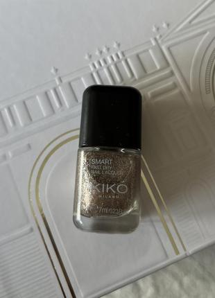 Новый блестящий золотой серебряный essie нюд лак для ногтей быстро сохнет kiko smart nail lacquer6 фото