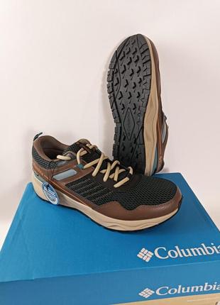 Чоловічі шкіряні легкі кросівки columbia plateau з waterproof 48 розмір3 фото