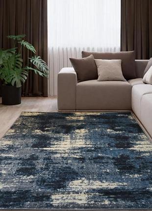 Ковер 2.0 х 5.0 м espresso blue / l.grey  02619a