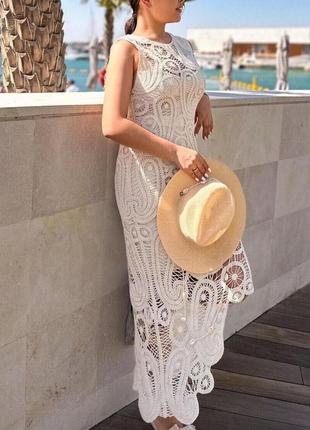 Невероятно красивое кружевное платье zara