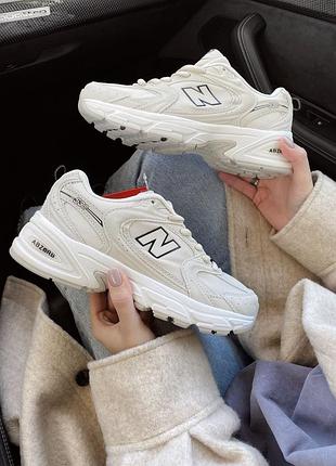 New balance 530 beige, женские бежевые кроссовки сендер баланс