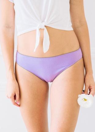Трусики с кружевом "лавандовый мусс"