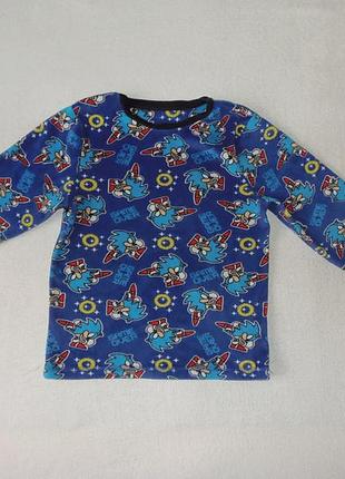 Флисовый реглан,свитер соник на 5-6 лет