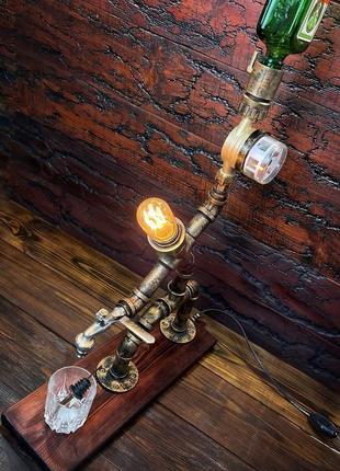 Чоловічий подарунок "бармен з лампою та лічильником"/оригінальний подарунок для чоловіка / директору6 фото