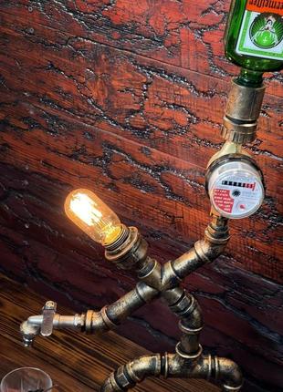 Чоловічий подарунок "бармен з лампою та лічильником"/оригінальний подарунок для чоловіка / директору5 фото