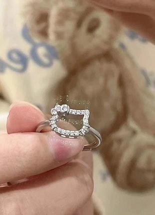 Трендовое милое кольцо кольца кольццо кошечка hello kitty sanrio аниме3 фото