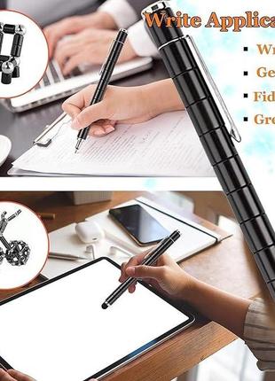 Набір великий магнітна ручка конструктор polar pen + стилус чорна/black4 фото