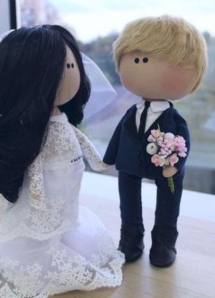 Наречений і наречена подарунок на весілля ляльки весільний подарунок1 фото