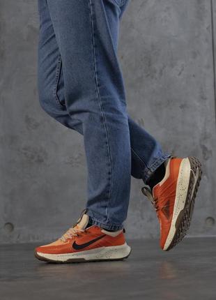 Летние тккстильные кроссовки nike zoom pegasus orange10 фото